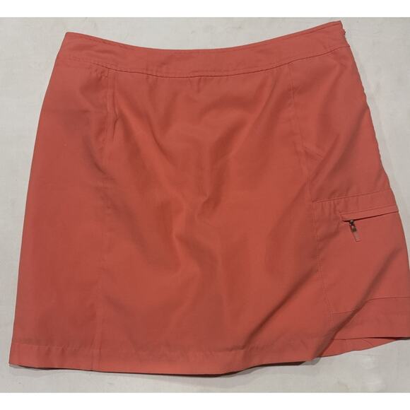 Women’s Izod Tennis golf skorts salmon pink Size 10 - Side Zipper - Picture 1 of 7